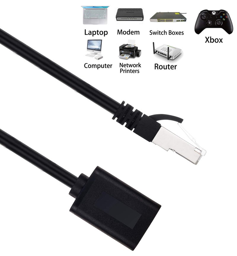 Ruaeoda Ethernet Extension Cable 15 Feet, Shielded Network Cat6 Extension Patch Cable RJ45 Cords Shielded Male to Female Connector - Image 5